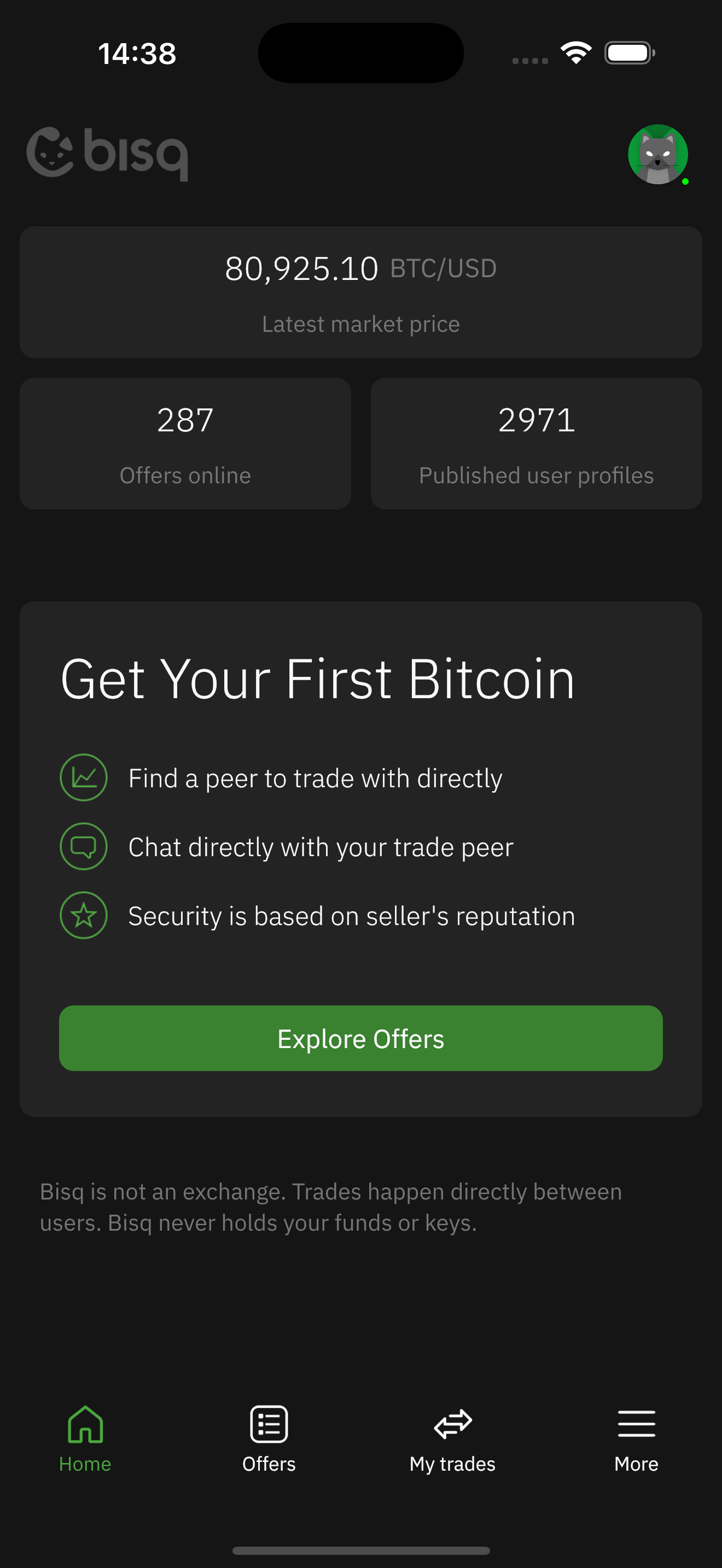 Bisq Connect screenshot 2